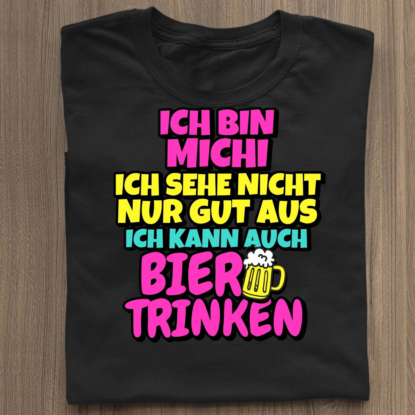 Ich kann auch Bier trinken - Organic Women's Shirt (personalisierbar) Serena T-Shirt ST ST Black