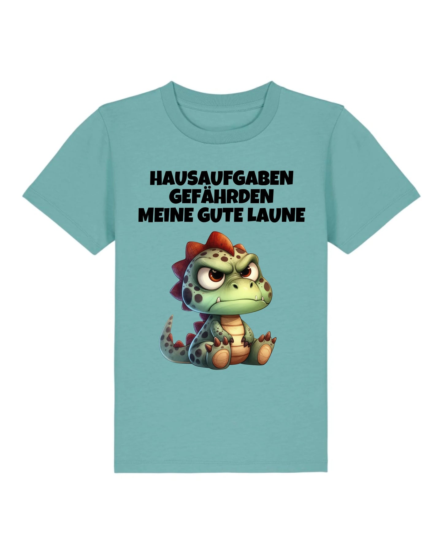 Hausaufgaben - Organic Kid's Shirt (personalisierbar) Mini Creator T-Shirt ST ST Teal-Monstera