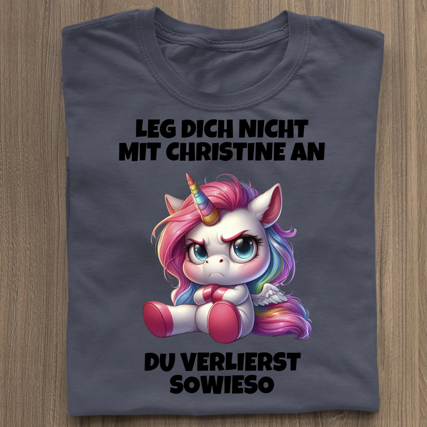 Leg dich nicht mit mir an - Organic Women's Shirt (personalisierbar) Serena T-Shirt ST ST French-Navy