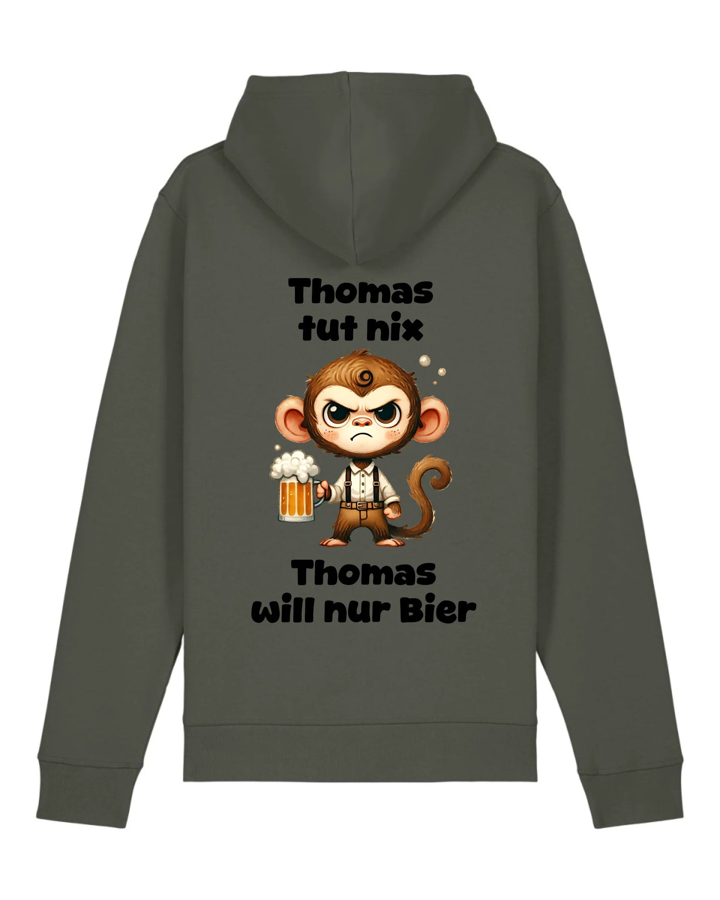 Der tut nix - Organic Unisex Hoodie (personalisierbar) Drummer 2.0 Hoodie ST ST Khaki