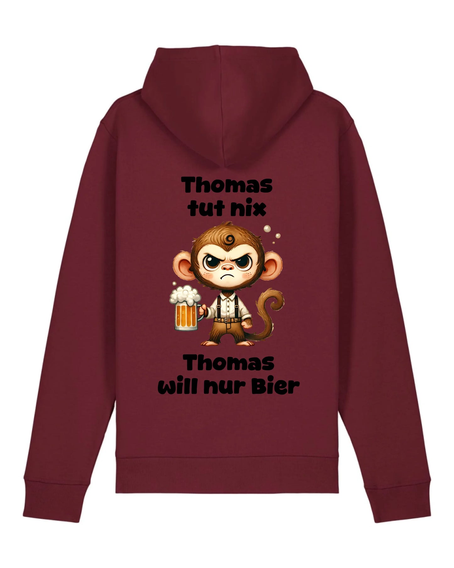 Der tut nix - Organic Unisex Hoodie (personalisierbar) Drummer 2.0 Hoodie ST ST Burgundy