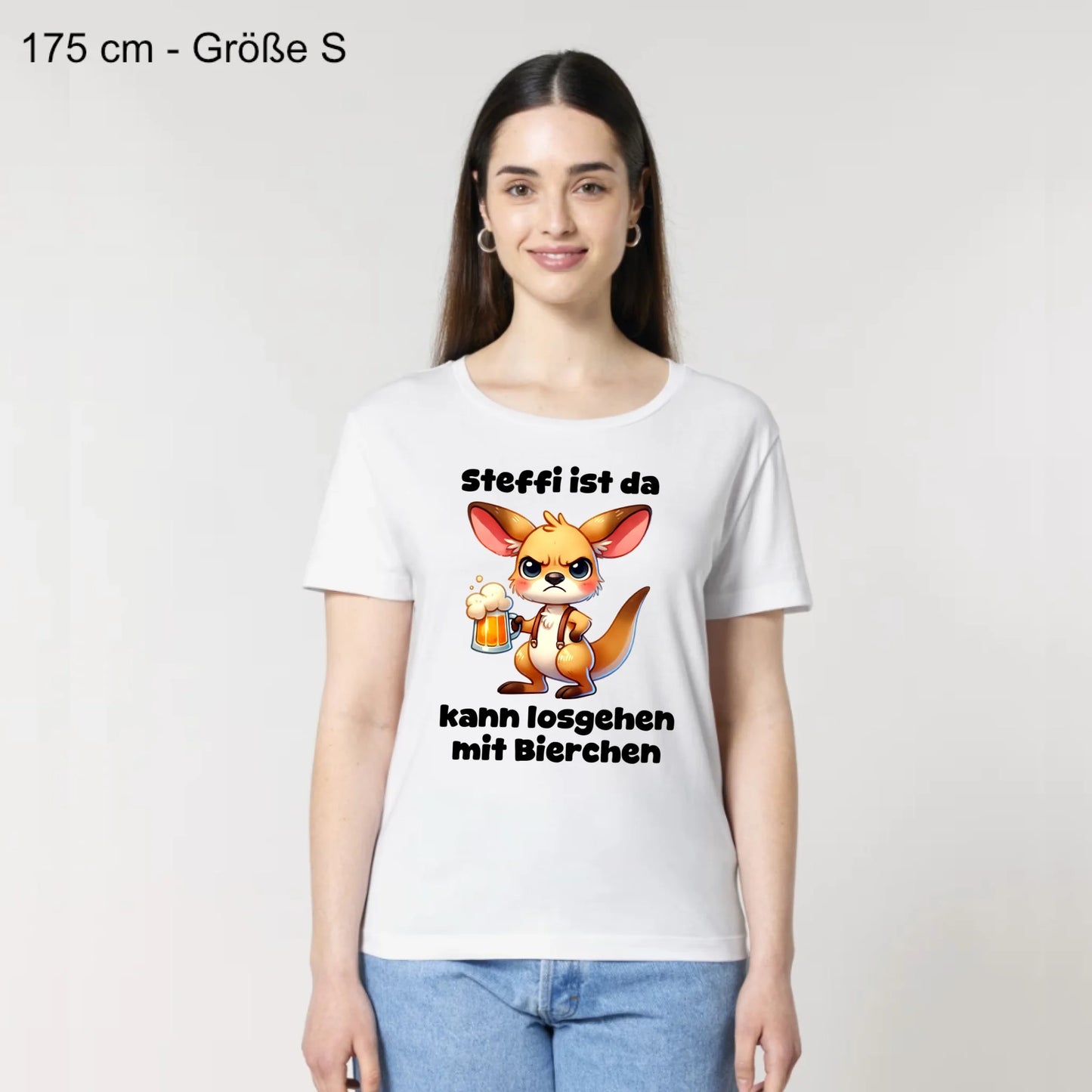 Bin da, kann losgehen - Organic Women's Shirt (personalisierbar)