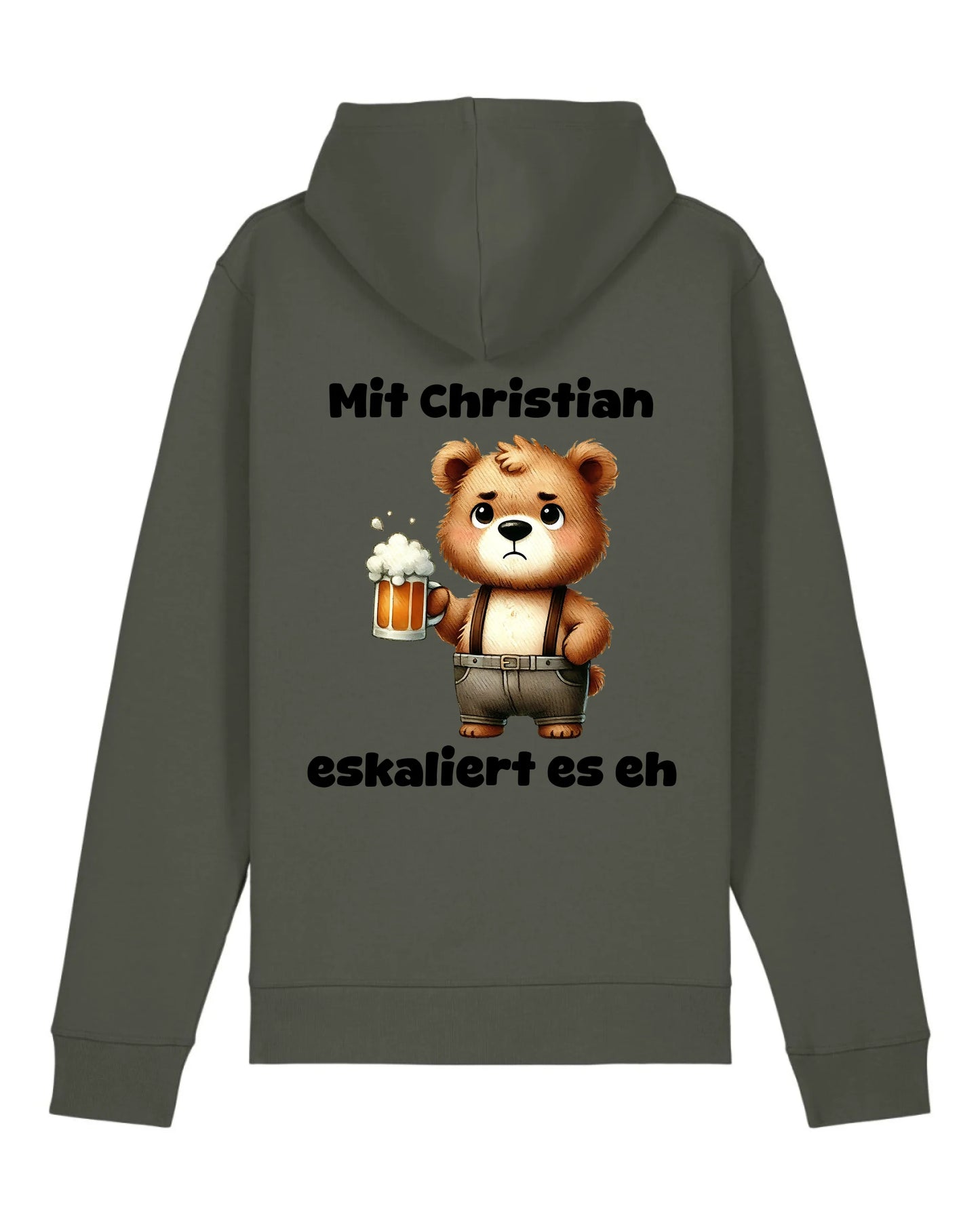 Es eskaliert - Organic Unisex Hoodie (personalisierbar) Drummer 2.0 Hoodie ST ST Khaki
