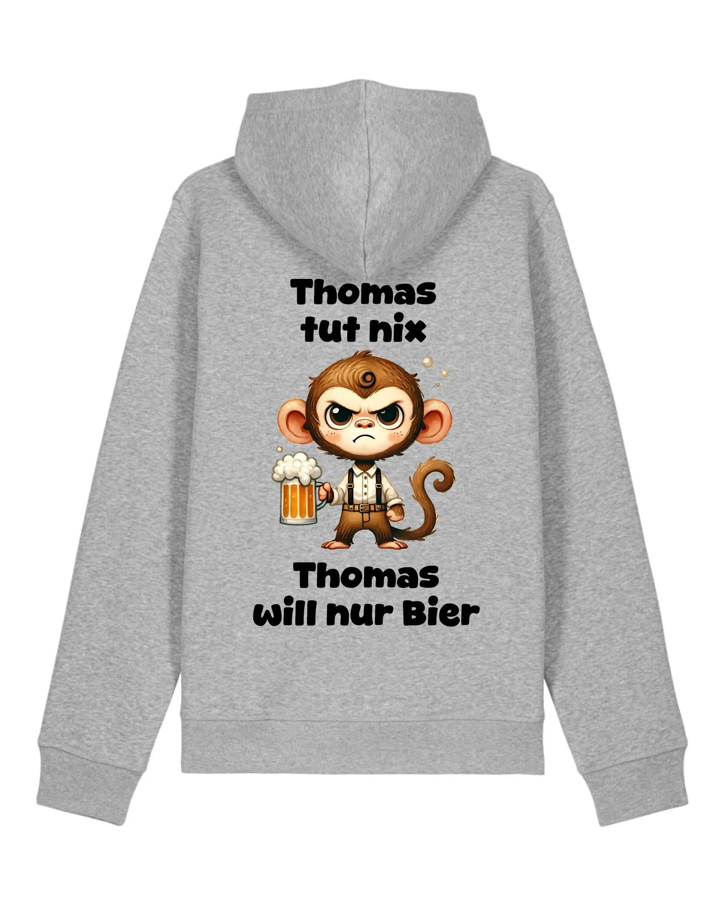 Der tut nix - Organic Unisex Hoodie (personalisierbar) Drummer 2.0 Hoodie ST ST Heather-Grey