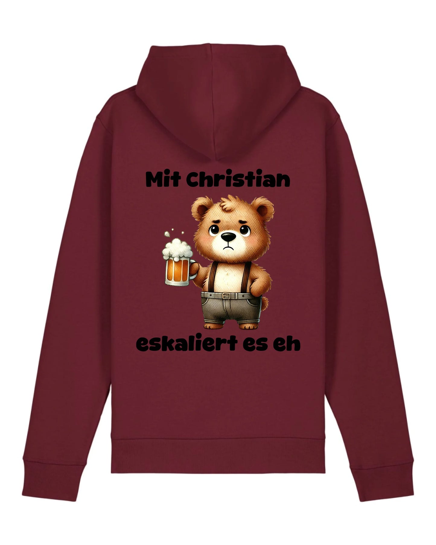 Es eskaliert - Organic Unisex Hoodie (personalisierbar) Drummer 2.0 Hoodie ST ST Burgundy