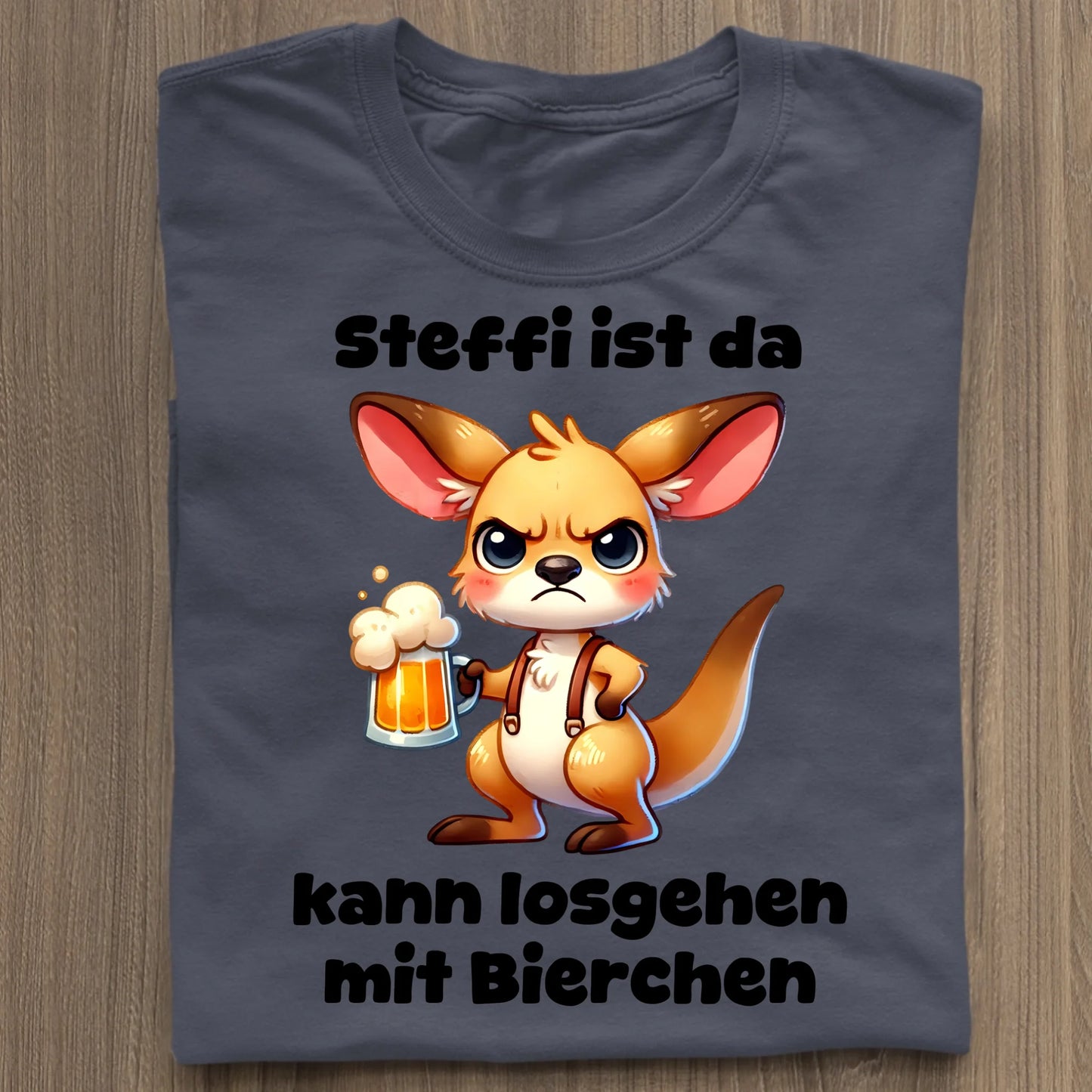 Bin da, kann losgehen - Organic Women's Shirt (personalisierbar) Serena T-Shirt ST ST French-Navy