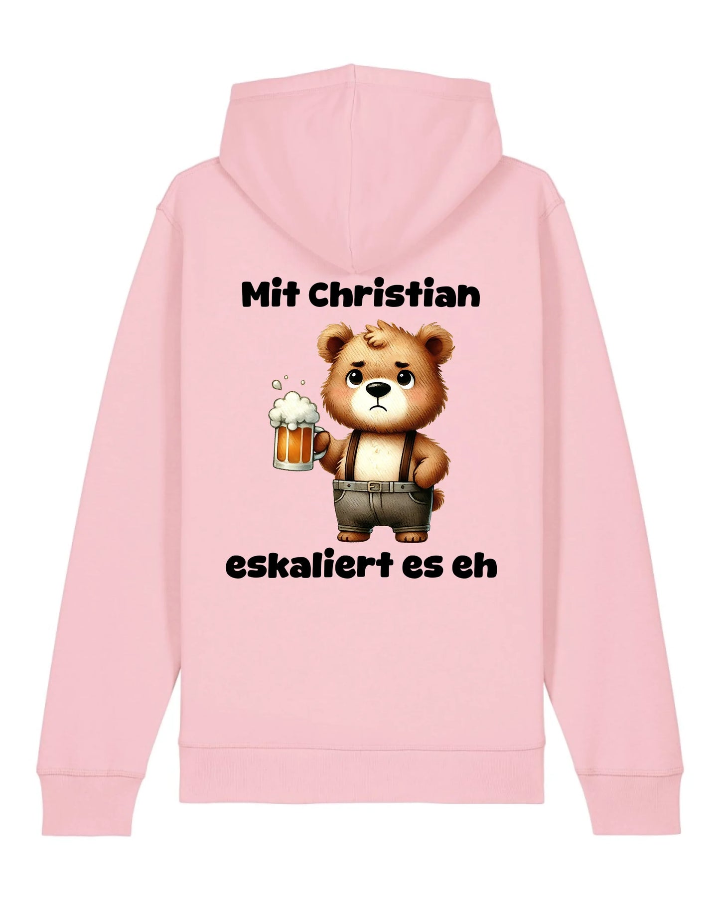 Es eskaliert - Organic Unisex Hoodie (personalisierbar) Drummer 2.0 Hoodie ST ST Cotton-Pink