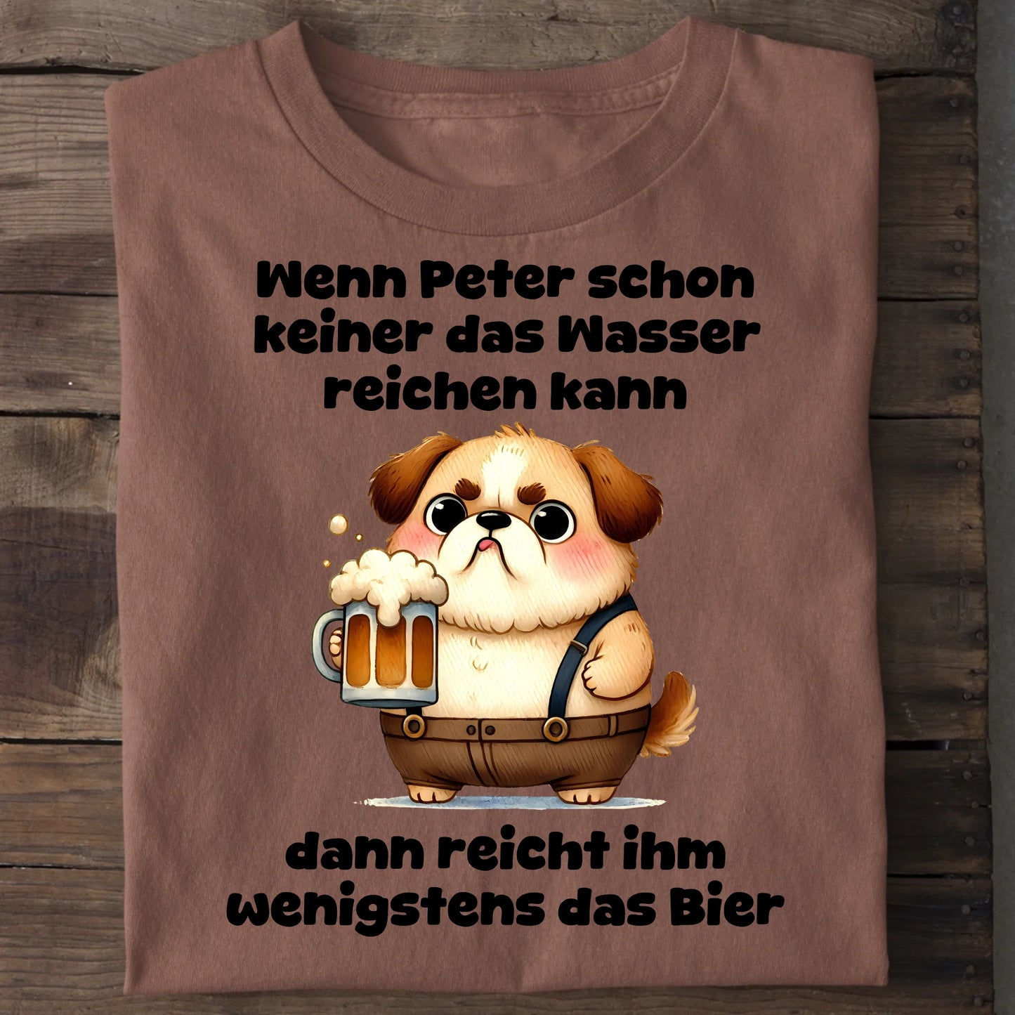Das Wasser reichen - Organic Men's Shirt (personalisierbar) Crafter T-Shirt ST ST Heritage-Brown