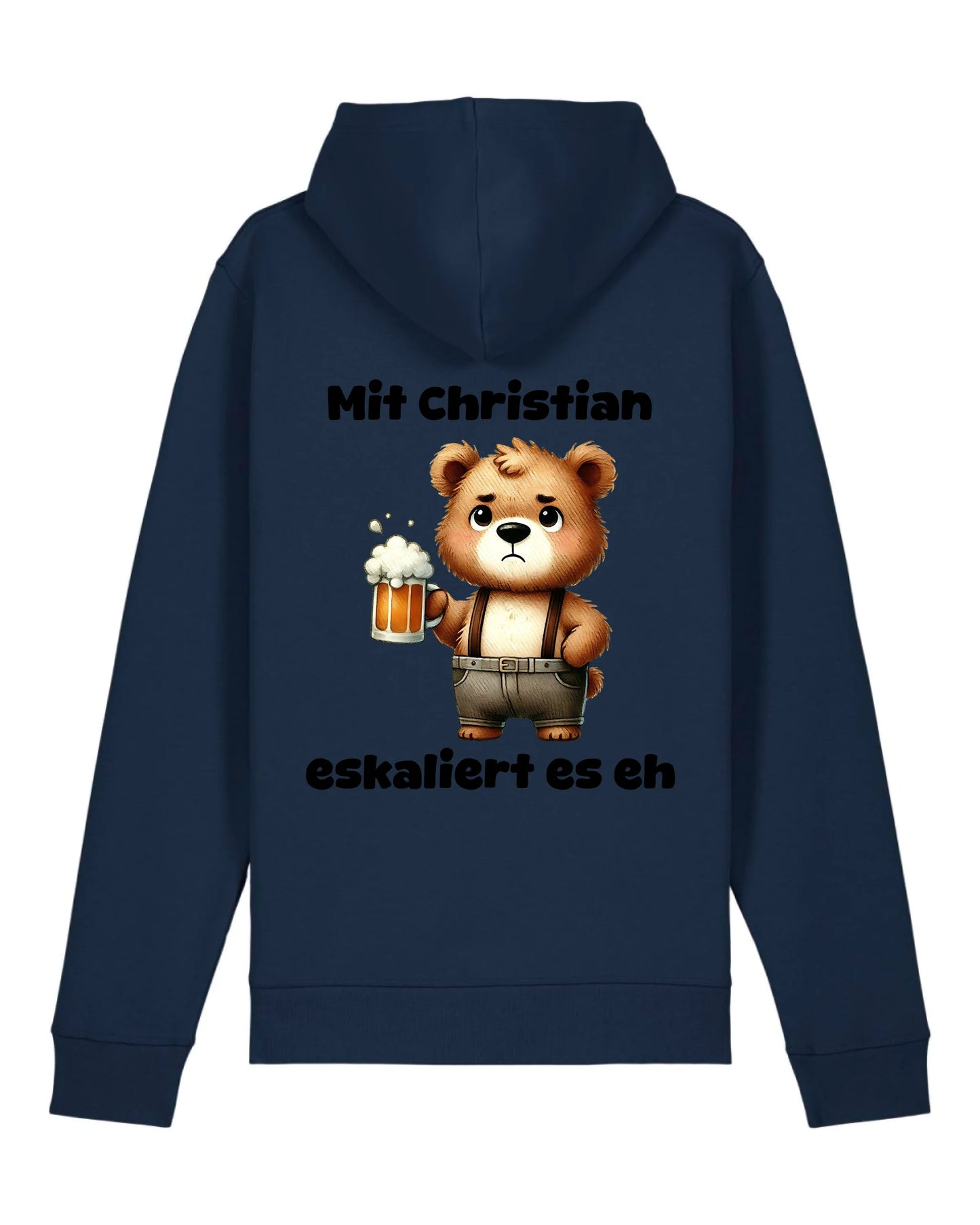 Es eskaliert - Organic Unisex Hoodie (personalisierbar) Drummer 2.0 Hoodie ST ST French-Navy