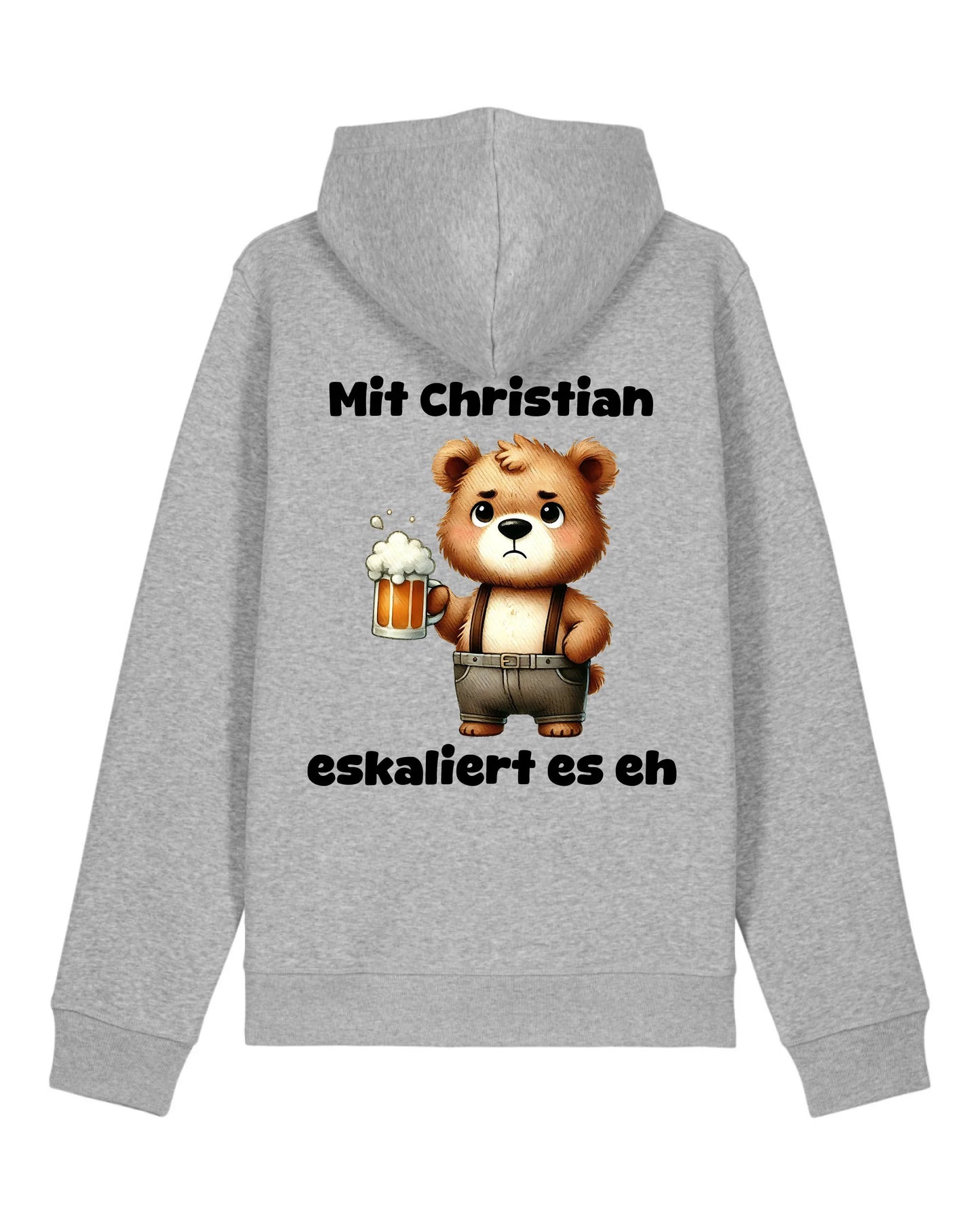 Es eskaliert - Organic Unisex Hoodie (personalisierbar) Drummer 2.0 Hoodie ST ST Heather-Grey