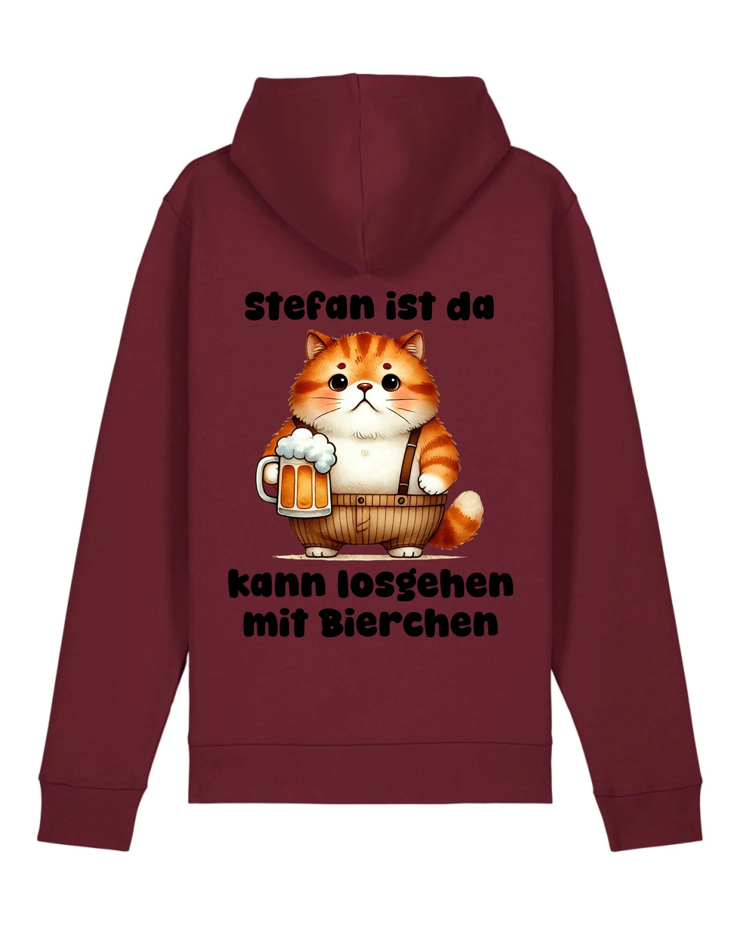 Bin da, kann losgehen - Organic Unisex Hoodie (personalisierbar) Drummer 2.0 Hoodie ST ST Burgundy