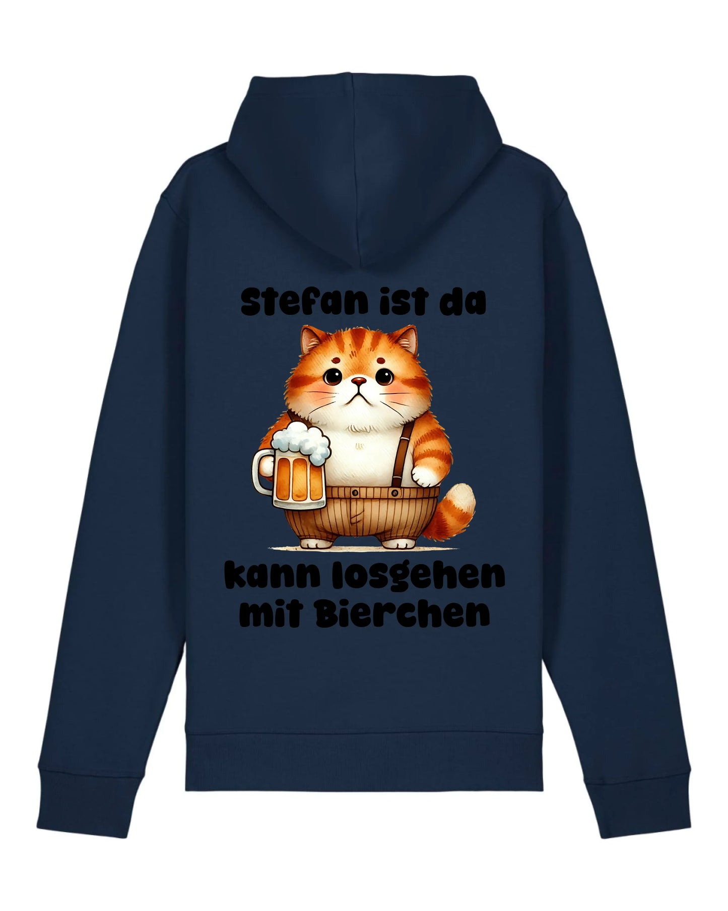 Bin da, kann losgehen - Organic Unisex Hoodie (personalisierbar) Drummer 2.0 Hoodie ST ST French-Navy