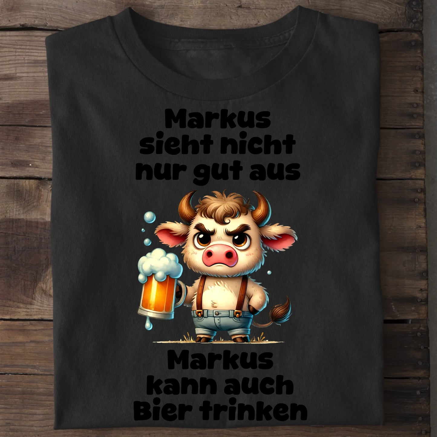 Ich sehe nicht nur gut aus - Organic Men's Shirt (personalisierbar) Crafter T-Shirt ST ST Black