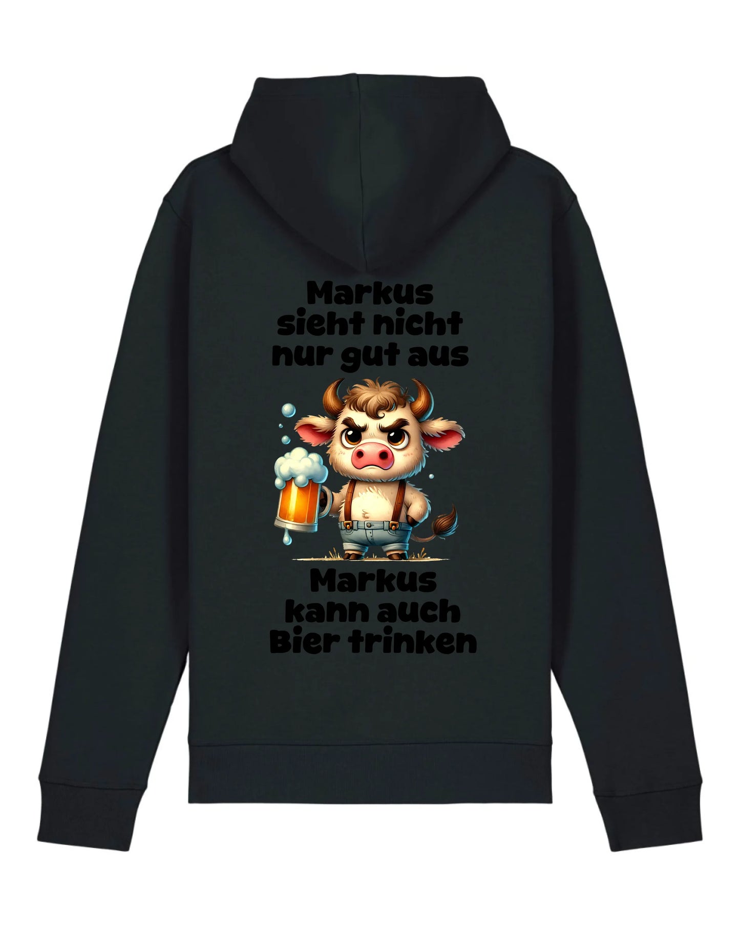 Ich sehe nicht nur gut aus - Organic Unisex Hoodie (personalisierbar) Drummer 2.0 Hoodie ST ST Black