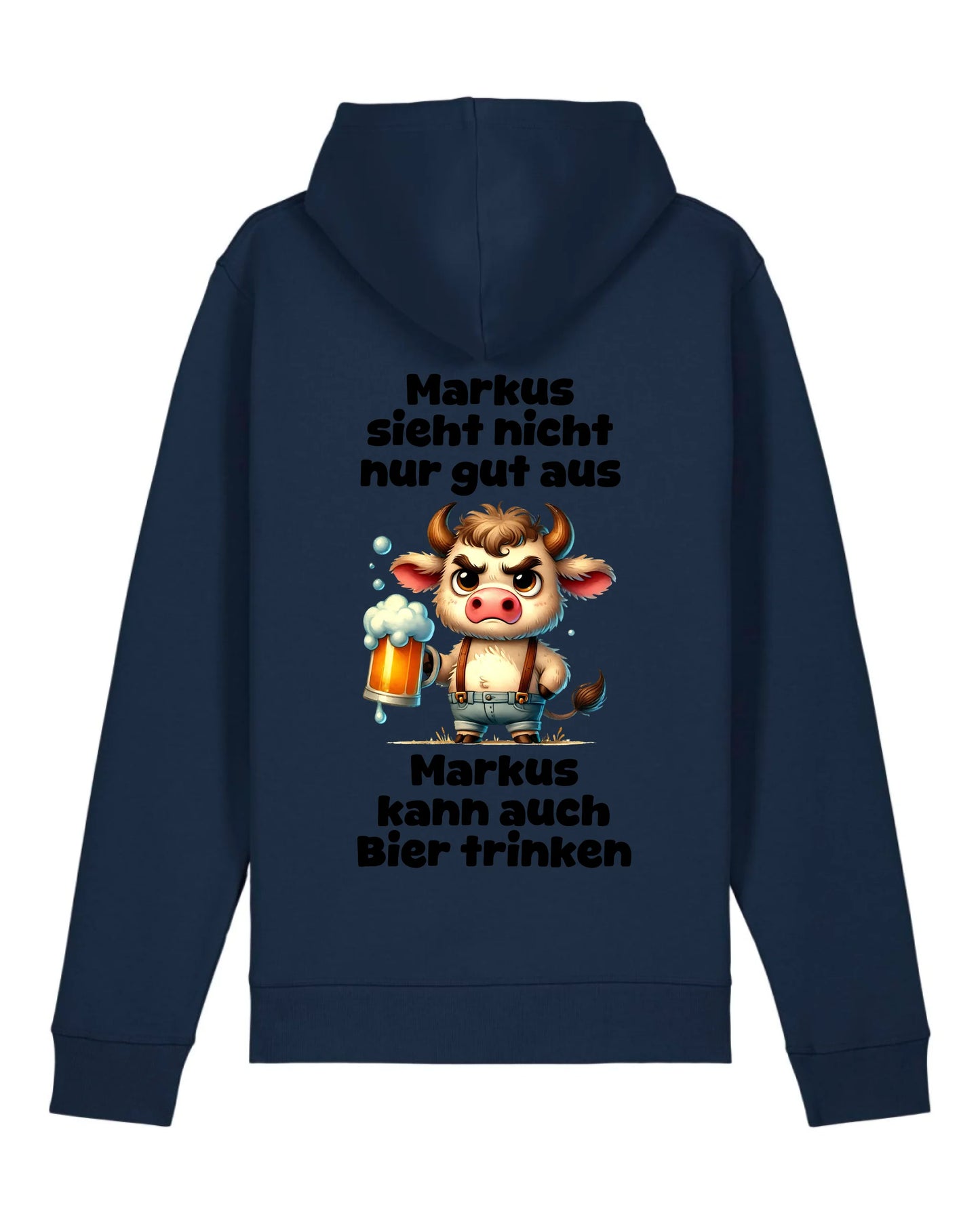 Ich sehe nicht nur gut aus - Organic Unisex Hoodie (personalisierbar) Drummer 2.0 Hoodie ST ST French-Navy