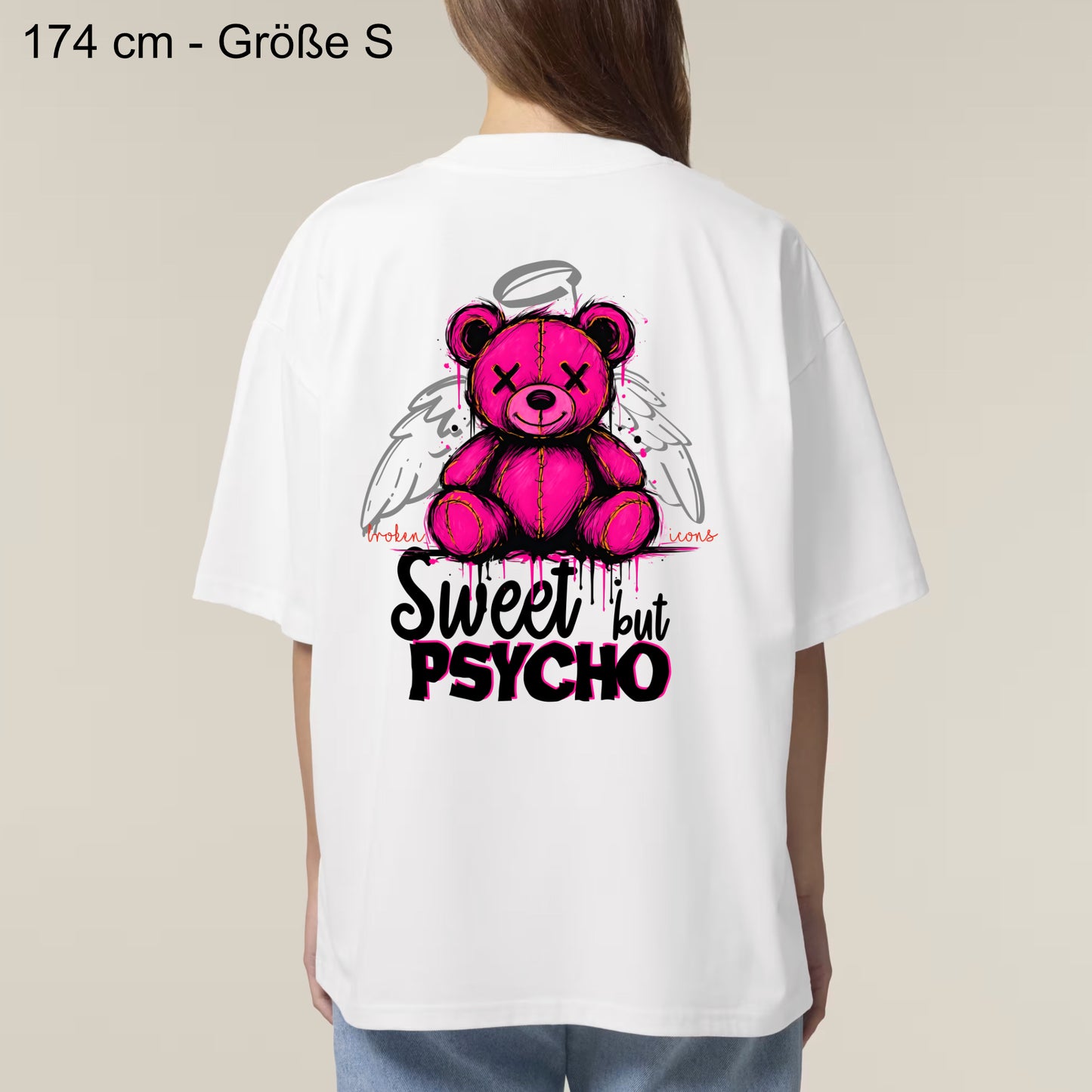 Sweet but Psycho - Organic Heavy Oversized Unisex Shirt