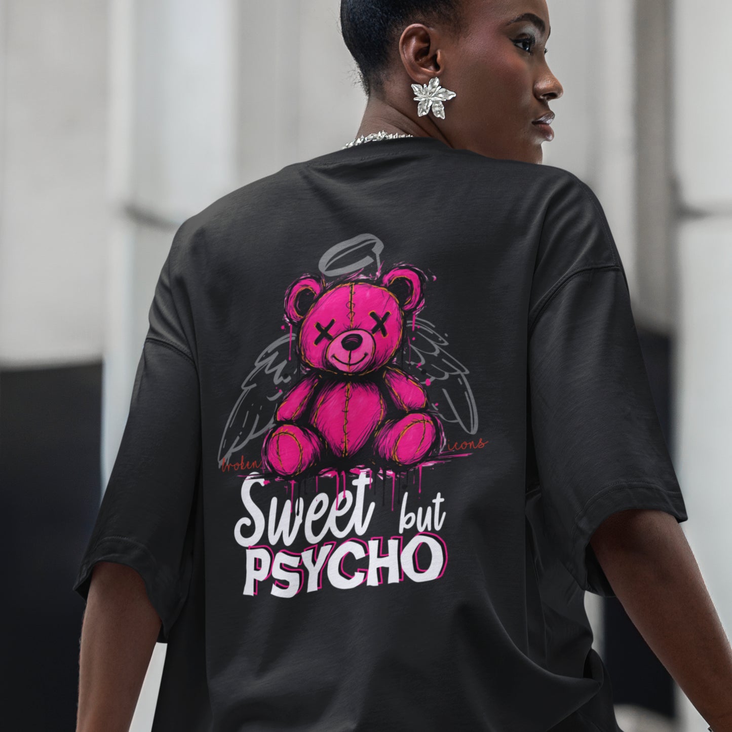 Sweet but Psycho - Organic Heavy Oversized Unisex Shirt