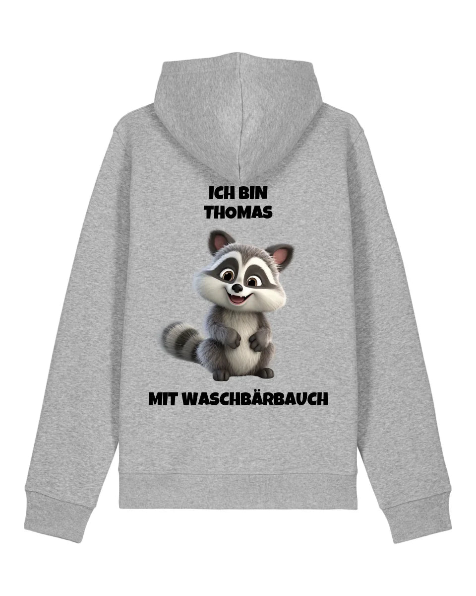 Waschbärbauch - Organic Unisex Hoodie (personalisierbar) Drummer 2.0 Hoodie ST ST Heather-Grey