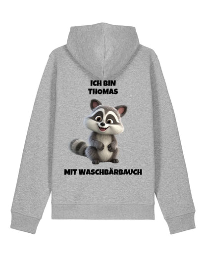 Waschbärbauch - Organic Unisex Hoodie (personalisierbar) Drummer 2.0 Hoodie ST ST Heather-Grey