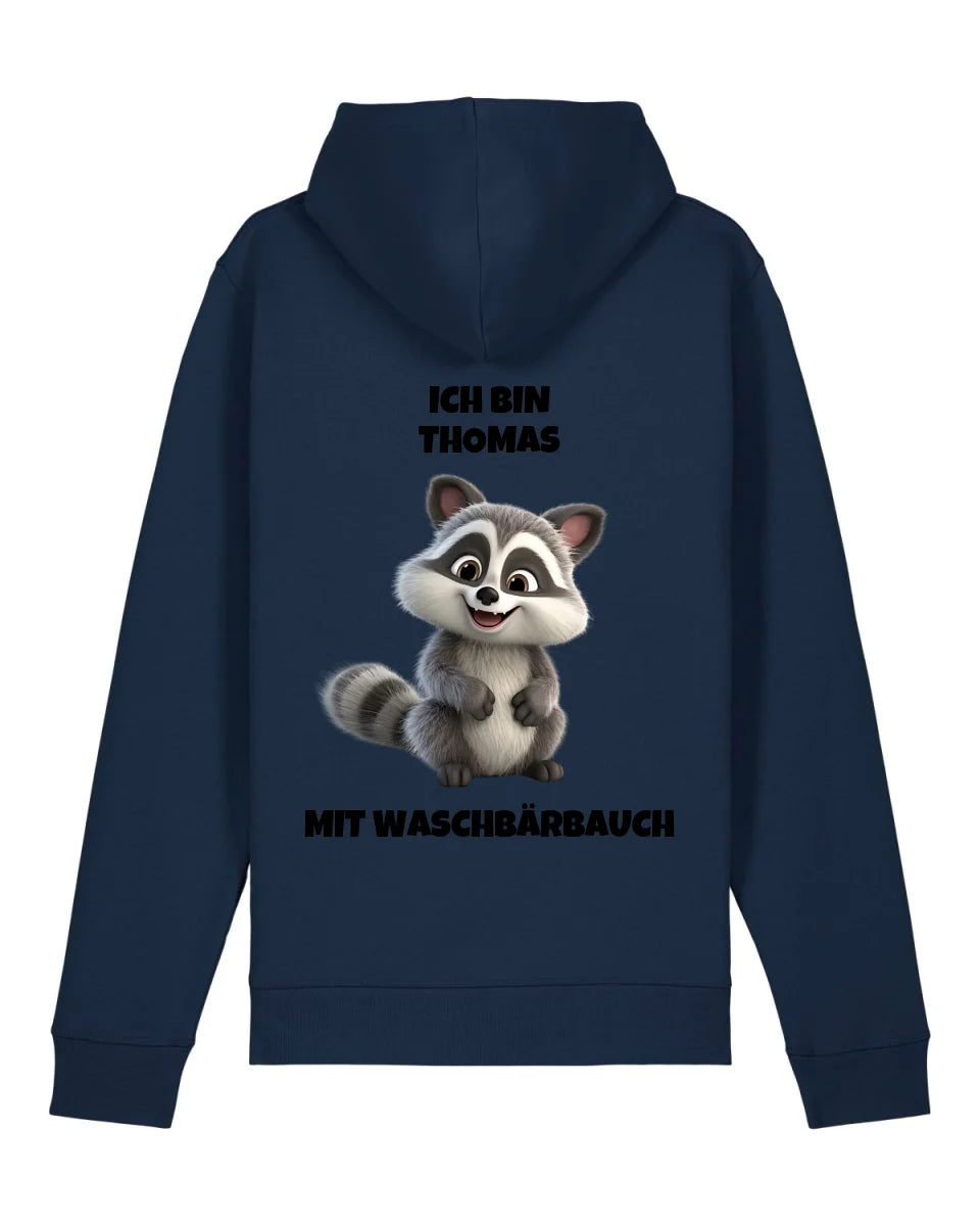Waschbärbauch - Organic Unisex Hoodie (personalisierbar) Drummer 2.0 Hoodie ST ST French-Navy