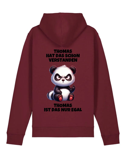 Verstanden aber egal - Organic Unisex Hoodie (personalisierbar) Drummer 2.0 Hoodie ST ST Burgundy