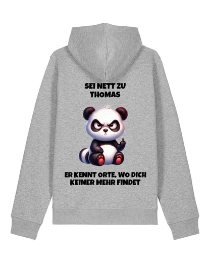 Sei nett - Organic Unisex Hoodie (personalisierbar) Drummer 2.0 Hoodie ST ST Heather-Grey