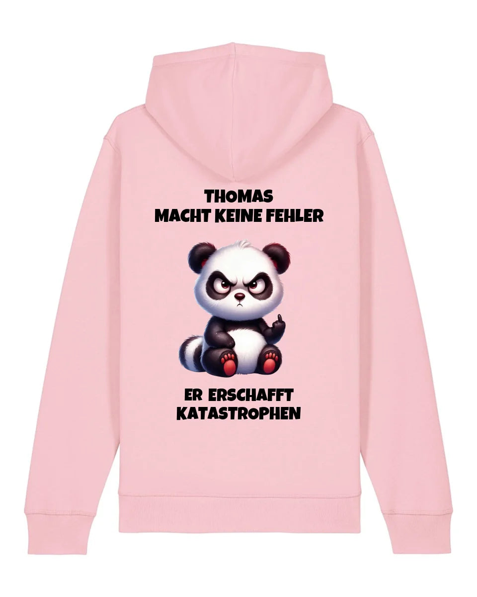 Keine Fehler - Organic Unisex Hoodie (personalisierbar) Drummer 2.0 Hoodie ST ST Cotton-Pink