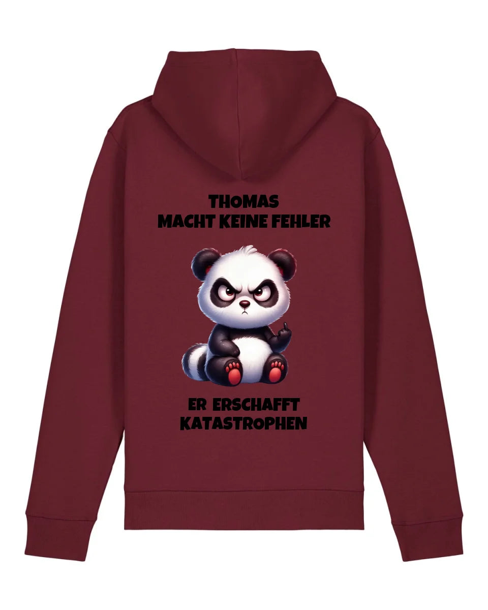 Keine Fehler - Organic Unisex Hoodie (personalisierbar) Drummer 2.0 Hoodie ST ST Burgundy
