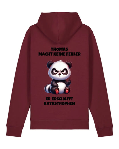 Keine Fehler - Organic Unisex Hoodie (personalisierbar) Drummer 2.0 Hoodie ST ST Burgundy