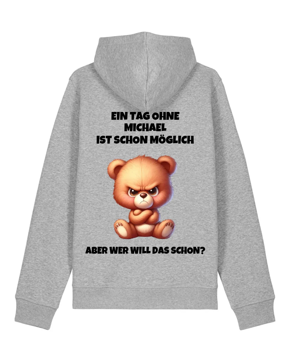 Wer will das schon? - Organic Unisex Hoodie (personalisierbar) Drummer 2.0 Hoodie ST ST Heather-Grey
