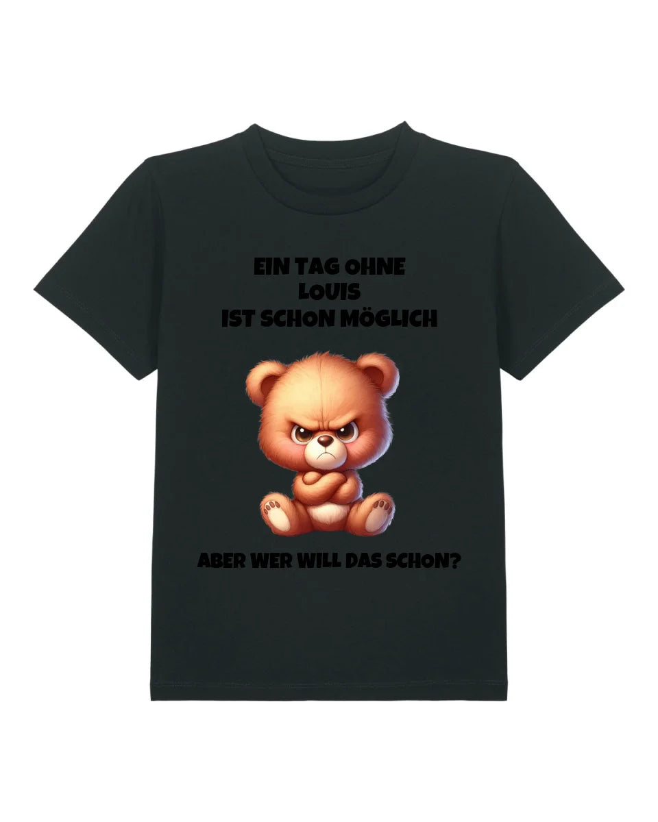 Wer will das schon? - Organic Kid's Shirt (personalisierbar) Mini Creator T-Shirt ST ST Black