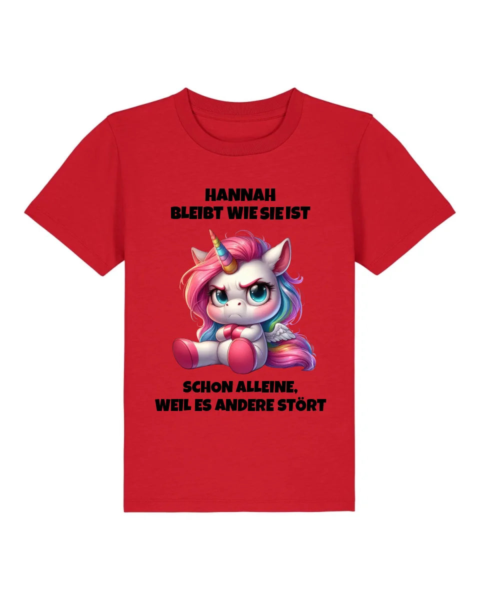 Ich bleibe wie ich bin - Organic Kid's Shirt (personalisierbar) Mini Creator T-Shirt ST ST Red