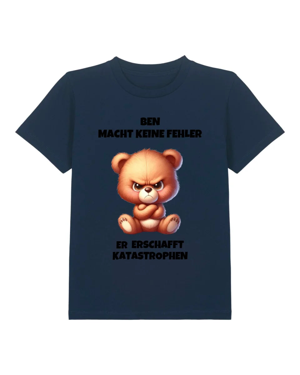 Katastrophen - Organic Kid's Shirt (personalisierbar) Mini Creator T-Shirt ST ST French-Navy