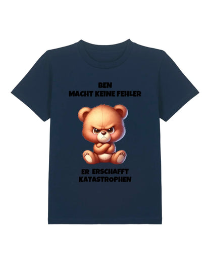 Katastrophen - Organic Kid's Shirt (personalisierbar) Mini Creator T-Shirt ST ST French-Navy