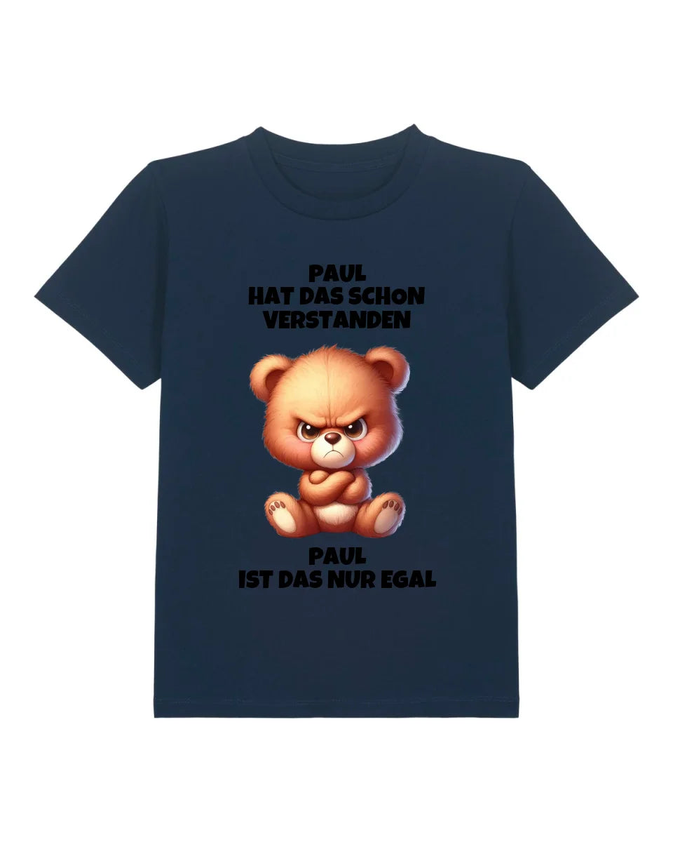 Verstanden aber egal - Organic Kid's Shirt (personalisierbar) Mini Creator T-Shirt ST ST French-Navy