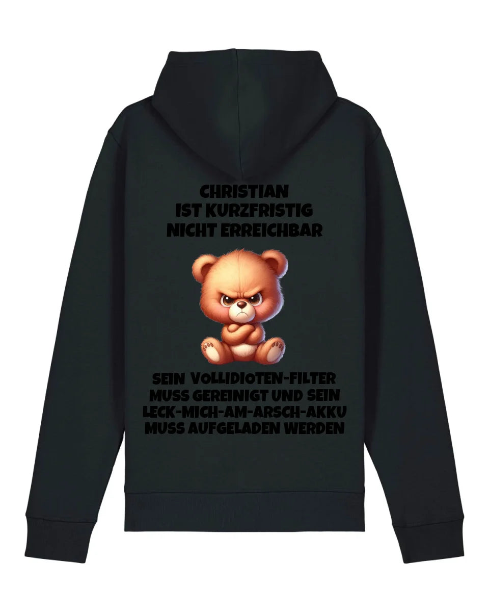 Nicht erreichbar - Organic Unisex Hoodie (personalisierbar) Drummer 2.0 Hoodie ST ST Black