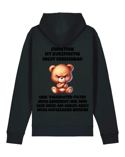 Nicht erreichbar - Organic Unisex Hoodie (personalisierbar) Drummer 2.0 Hoodie ST ST Black
