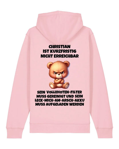 Nicht erreichbar - Organic Unisex Hoodie (personalisierbar) Drummer 2.0 Hoodie ST ST Cotton-Pink