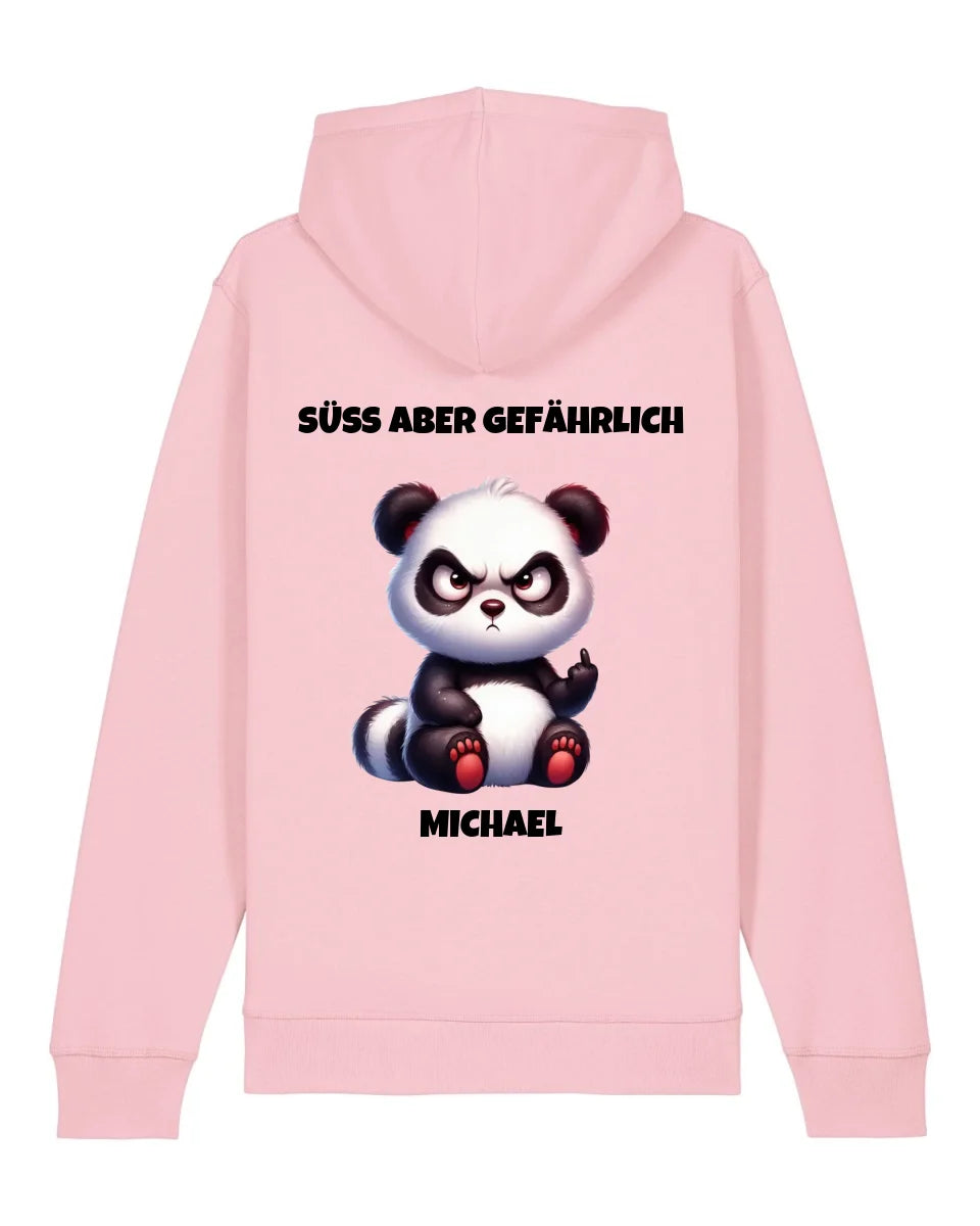 Süß aber gefährlich - Organic Unisex Hoodie (personalisierbar) Drummer 2.0 Hoodie ST ST Cotton-Pink