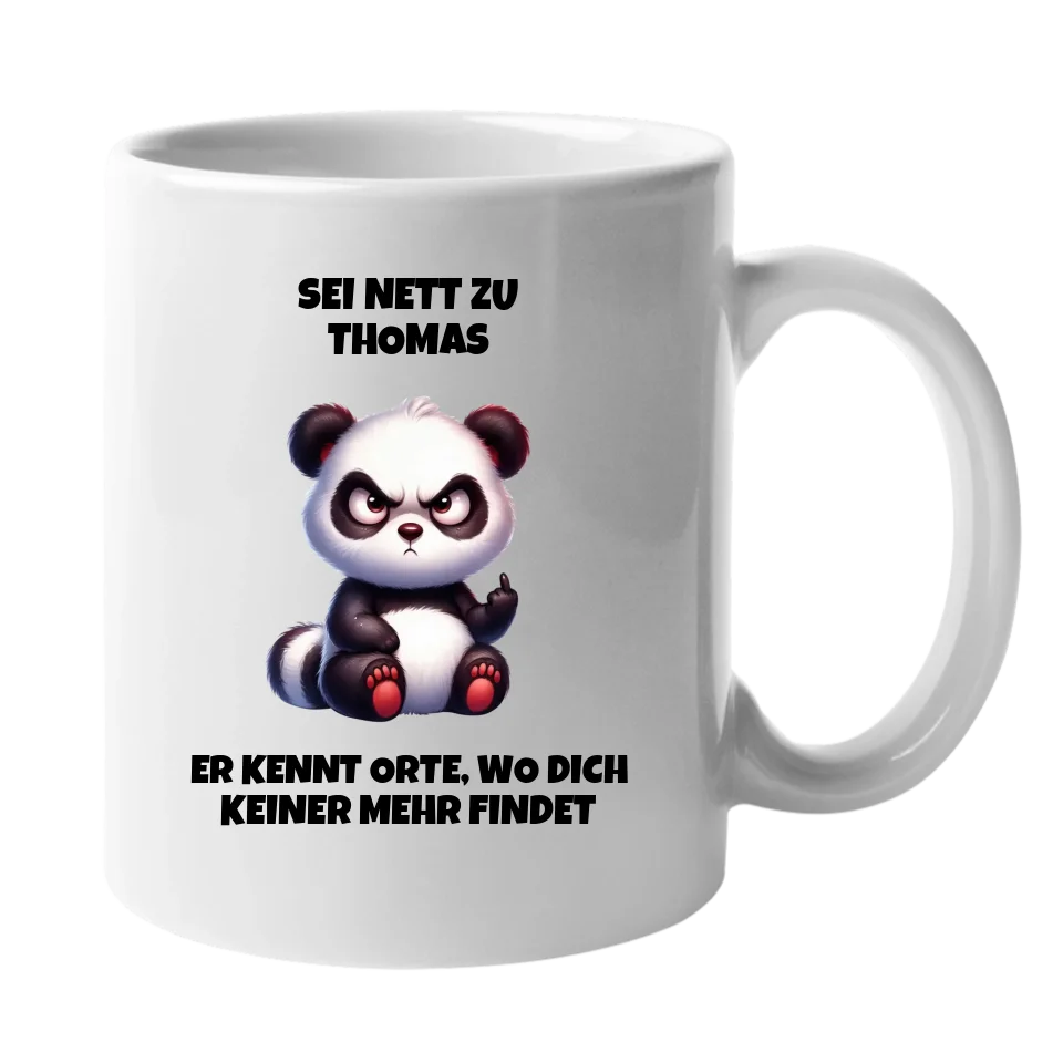 Sei nett - Tasse (personalisierbar) Standard Mug White STD