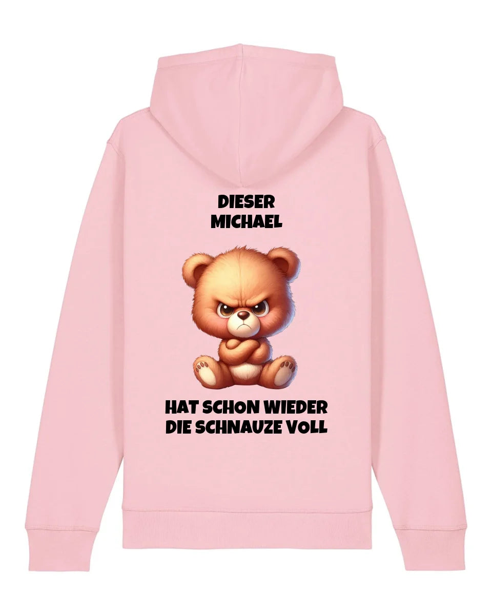 Schnauze voll - Organic Unisex Hoodie (personalisierbar) Drummer 2.0 Hoodie ST ST Cotton-Pink