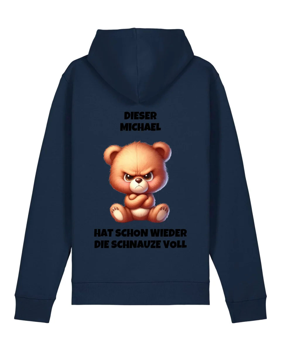 Schnauze voll - Organic Unisex Hoodie (personalisierbar) Drummer 2.0 Hoodie ST ST French-Navy