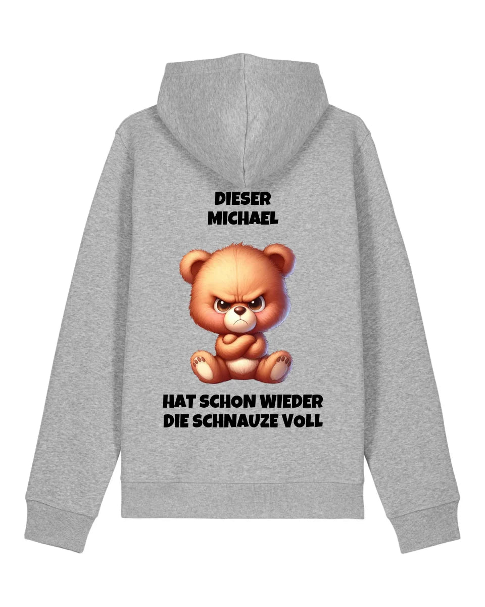 Schnauze voll - Organic Unisex Hoodie (personalisierbar) Drummer 2.0 Hoodie ST ST Heather-Grey