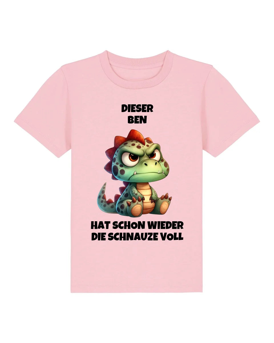 Schnauze voll - Organic Kid's Shirt (personalisierbar) Mini Creator T-Shirt ST ST Cotton-Pink