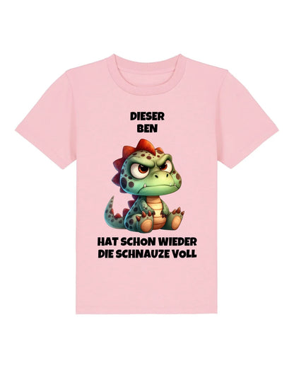 Schnauze voll - Organic Kid's Shirt (personalisierbar) Mini Creator T-Shirt ST ST Cotton-Pink