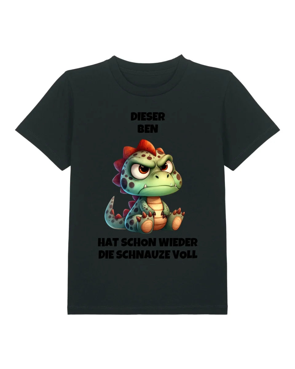 Schnauze voll - Organic Kid's Shirt (personalisierbar) Mini Creator T-Shirt ST ST Black