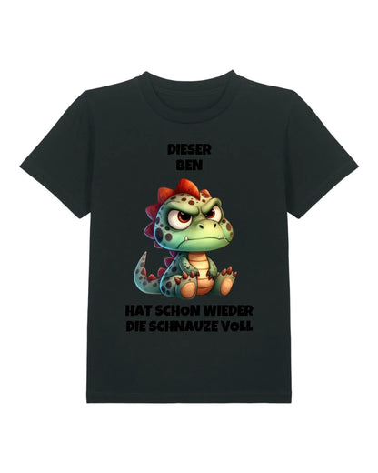 Schnauze voll - Organic Kid's Shirt (personalisierbar) Mini Creator T-Shirt ST ST Black