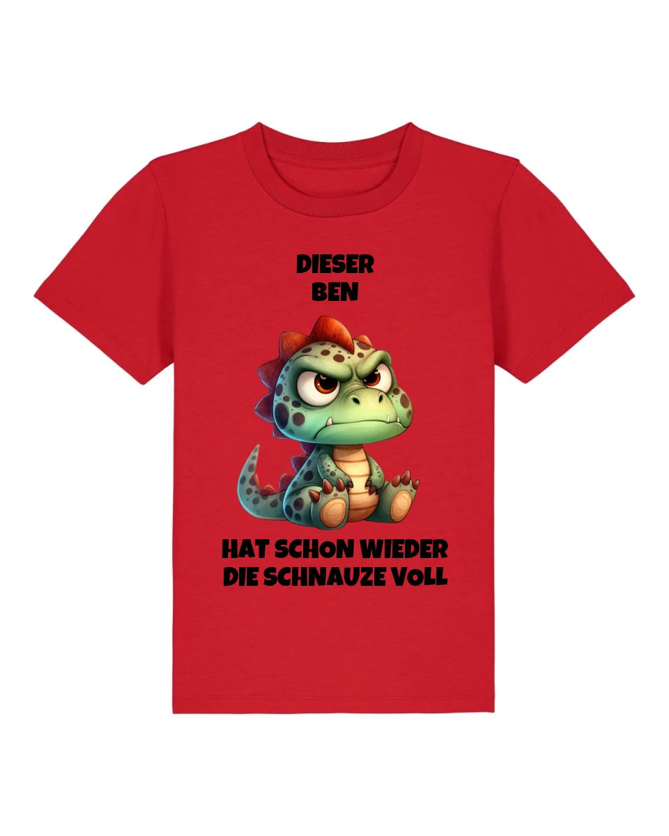 Schnauze voll - Organic Kid's Shirt (personalisierbar) Mini Creator T-Shirt ST ST Red