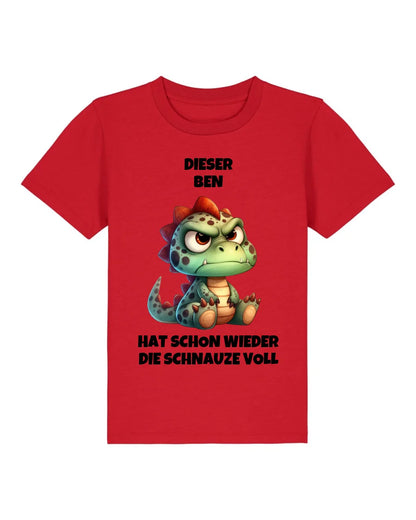 Schnauze voll - Organic Kid's Shirt (personalisierbar) Mini Creator T-Shirt ST ST Red