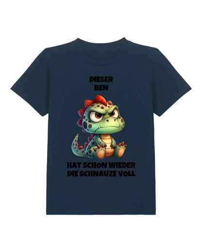 Schnauze voll - Organic Kid's Shirt (personalisierbar) Mini Creator T-Shirt ST ST French-Navy